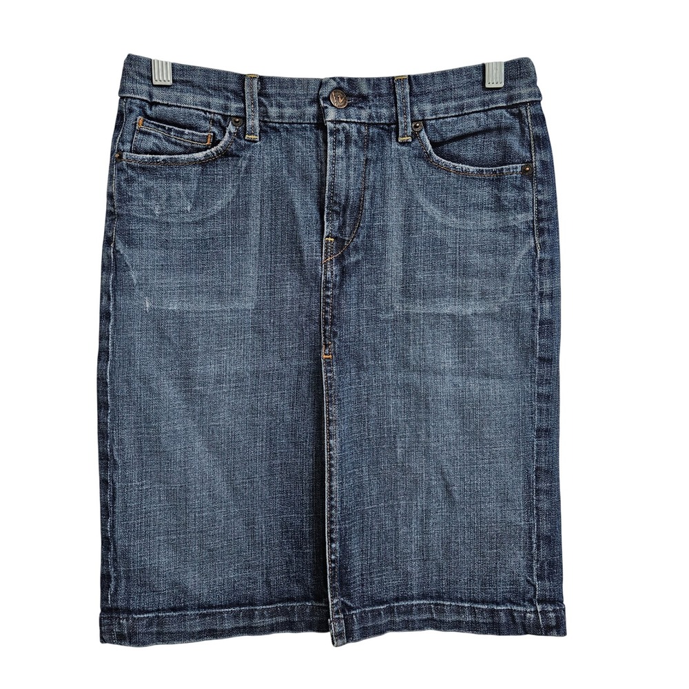 Citizens Of Humanity Denim Pencil Skirt in Dark Blue